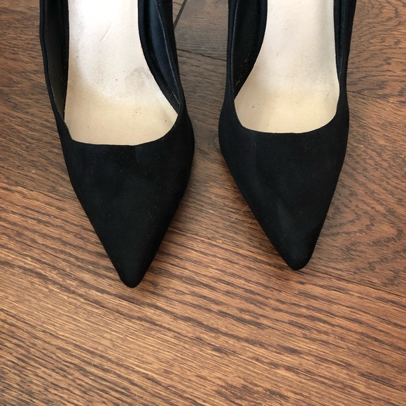 ASOS Black Suede Pointy Toe Heels - Picture 6 of 9